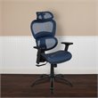 Scranton & Co High Back Ergonomic Mesh Office Swivel Chair in Blue
