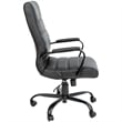 Scranton & Co Contemporary Faux Leather High Back Office Chair in Black