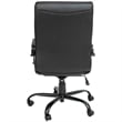 Scranton & Co Contemporary Faux Leather High Back Office Chair in Black