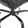 Scranton & Co Contemporary Faux Leather High Back Office Chair in Black