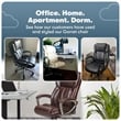 Scranton & Co Traditional Faux Leather Executive Office Chair in Brown