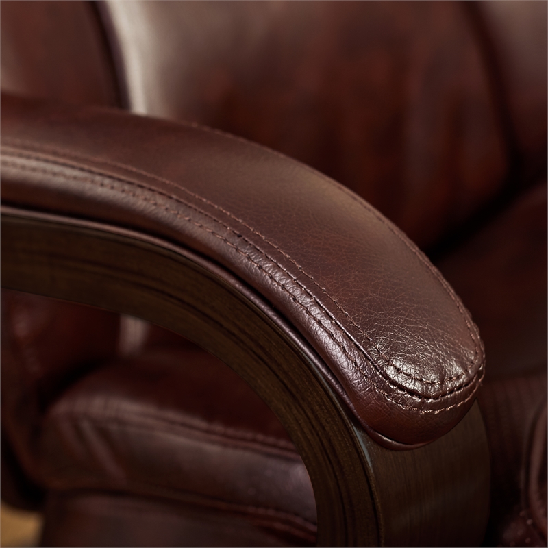 Scranton & Co Executive Office Chair in Brown Bonded Leather