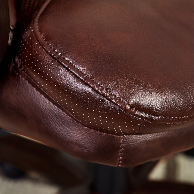 Scranton & Co Executive Office Chair in Brown Bonded Leather