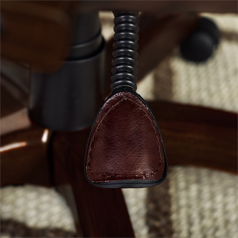 Scranton & Co Executive Office Chair in Brown Bonded Leather