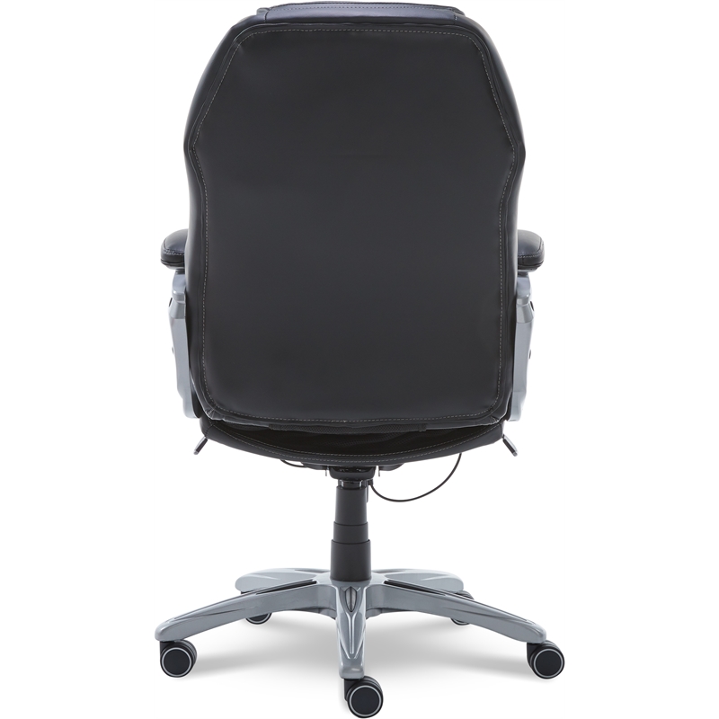 Scranton & Co Executive Office Chair in Black Bonded Leather