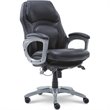 Scranton & Co Executive Office Chair in Black Bonded Leather