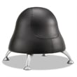 Scranton & Co Vinyl Upholstered Pump Ball Office Chair in Black