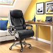 Scranton & Co Traditional Faux Leather Executive Office Chair in Black/White