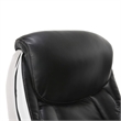 Scranton & Co Traditional Faux Leather Executive Office Chair in Black/White