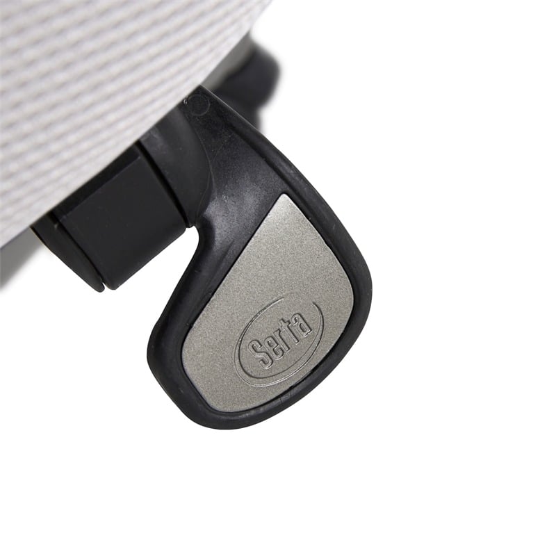 Scranton & Co Traditional Faux Leather Executive Office Chair in Black/White