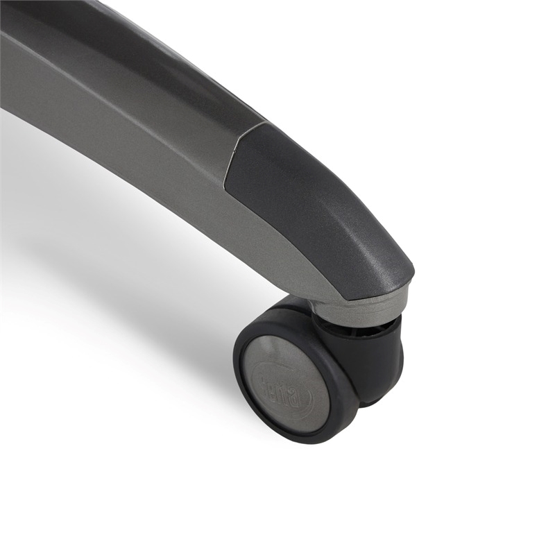 Scranton & Co Traditional Faux Leather Executive Office Chair in Black/White