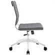 Scranton & Co Contemporary Armless Office Chair in Gray