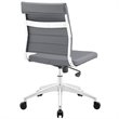 Scranton & Co Contemporary Armless Office Chair in Gray
