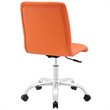 Scranton & Co Faux Leather Mid Back Swivel Office Chair in Orange