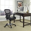 Scranton & Co Modern Breathable Mesh Back Office Chair in Black