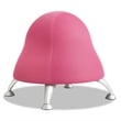 Scranton & Co Low Profile Vinyl Upholstered Ball Chair in Pink