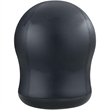 Scranton & Co Faux Leather Active Swivel Ball Office Chair in Black