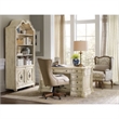 Scranton & Co Top Grain Leather Beige Home Office Chair Rectangular 42