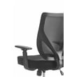 Scranton & Co Modern Jet Black Mesh Office Chair with Nylon Base