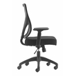 Scranton & Co Modern Jet Black Mesh Office Chair with Nylon Base