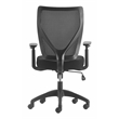 Scranton & Co Modern Jet Black Mesh Office Chair with Nylon Base