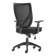 Scranton & Co Modern Jet Black Mesh Office Chair with Nylon Base