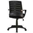 Scranton & Co Modern Ergonomic Swivel Office Chair in Black