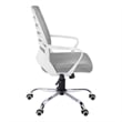 Scranton & Co Ergonomic Swivel Office Chair in White and Gray