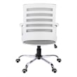 Scranton & Co Ergonomic Swivel Office Chair in White and Gray