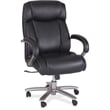 Scranton & Co Bonded Faux Leather Big and Tall High Back Chair in Black