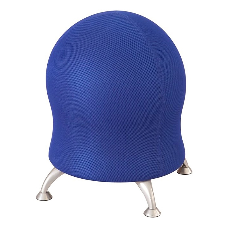 Scranton & Co Fabric Ball Chair with 4 Powder Coated Legs in Blue