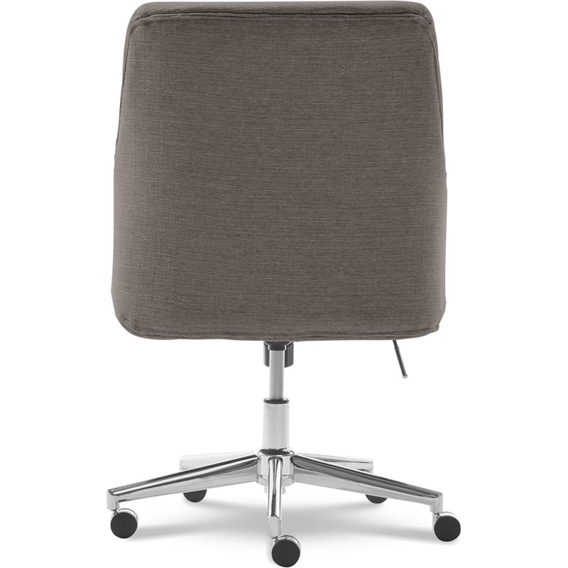Scranton & Co Modern Home Office Chair  in Soft Medium Gray Fabric