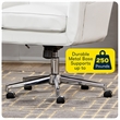 Scranton & Co Fabric Home Office Chair with Memory Foam Cushioning in White