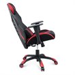 Scranton & Co Modern Mesh Fabric Gaming Computer Chair in Black/Red