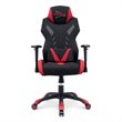 Scranton & Co Modern Mesh Fabric Gaming Computer Chair in Black/Red