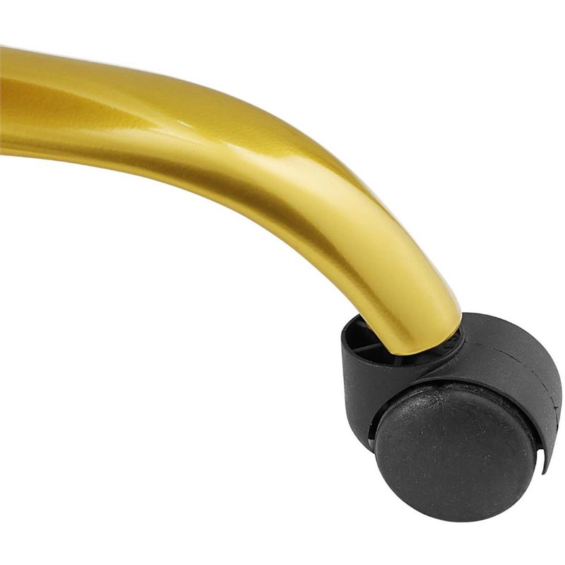 Scranton & Co Modern Faux Leather Webbing Back Swivel Office Chair in Brown