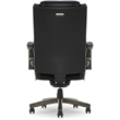 Scranton & Co Modern Faux Leather & Wood Executive Chair in Black