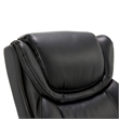 Scranton & Co Modern Faux Leather & Wood Executive Chair in Black