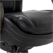 Scranton & Co Modern Faux Leather & Wood Executive Chair in Black