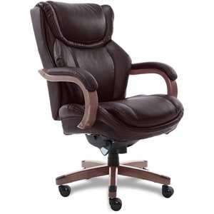 Scranton & Co Modern Executive Chair Coffee Brown Bonded Leather