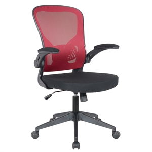 Scranton & Co Modern Modern Mesh Office Swivel Chair In Red