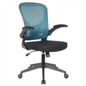 Scranton & Co Modern Modern Mesh Office Swivel Chair In Teal