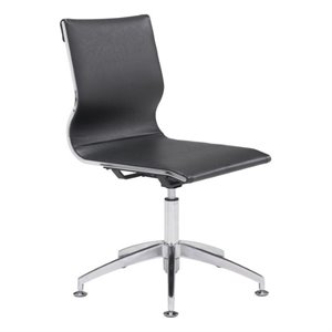 Scranton & Co Modern Conference Chair in Black Leatherette