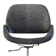 Scranton & Co Adjustable Swivel Fabric Executive Office Chair in Gray