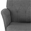Scranton & Co Modern Fabric Upholstered Tufted Office Chair with Arms in Gray