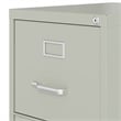 Scranton & Co 4-Drawer Contemporary Metal Vertical Filing Cabinet in Light Gray