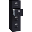 Scranton & Co 2 Piece Filing Cabinet and File Caddy Set in Black