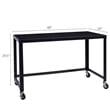 Scranton & Co 2 Piece Office Set with Filing Cabinet and Desk in Black