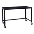 Scranton & Co 2 Piece Office Set with Filing Cabinet and Desk in Black