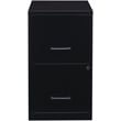 Scranton & Co 2 Piece Office Set with Filing Cabinet and Desk in Black